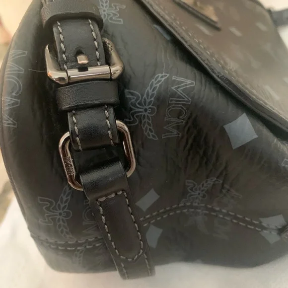 MCM Black Crossbody Bag with Monogram - Picture 14 of 16